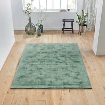 Ковер 100 Tencel с эффектом состаренной ткани Izri  160 x 230 см зеленый