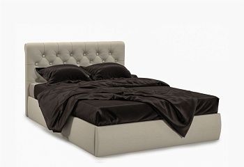 Мягкая кровать Беатриче со стразами 160*200 (подъемник)