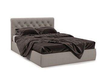 Мягкая кровать Беатриче со стразами 160*200 (подъемник)