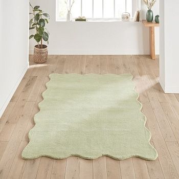 Купить Ковер с чешуйчатым узором из шерсти Scalero  200 x 290 см зеленый