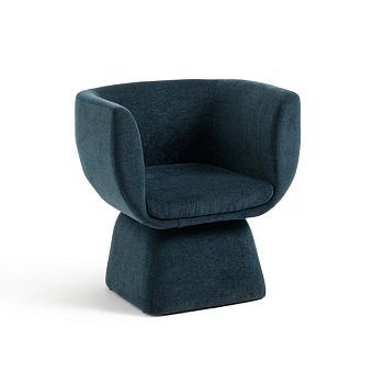Кресло из велюра Corole  синий