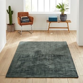 Ковер 100 Tencel с эффектом состаренной ткани Izri  200 x 290 см зеленый