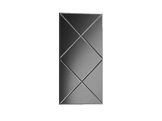 Зеркало настенное Facet 1200 серый