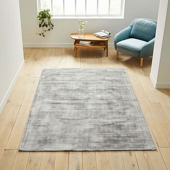 Ковер 100 Tencel с эффектом состаренной ткани Izri  160 x 230 см серый