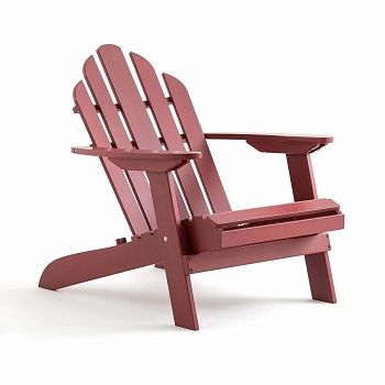 Кресло для сада Thodore в стиле Adirondak  красный