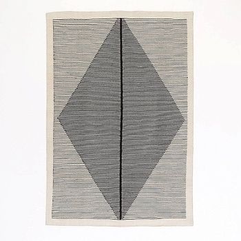 Ковер килим с горизонтальным плетением IndoorOutdoor Loscan  200 x 290 см черный