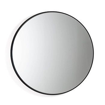 Зеркало круглое 120 см Alaria  черный
