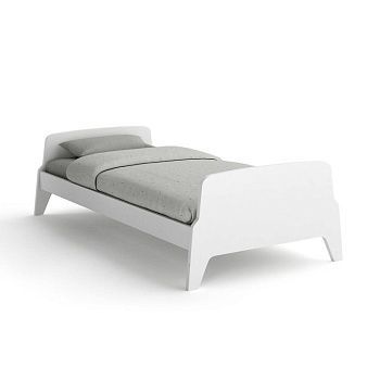 Кровать 1-сп в винтажном стиле Adil  90 x 190 см белый