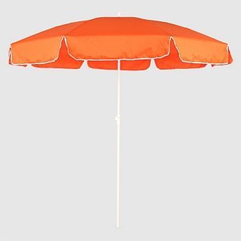 Пляжный зонт ODS оранжевый с белым 200/8