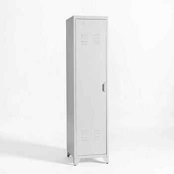 Шкаф для одежды металлический в американском стиле Hiba  белый