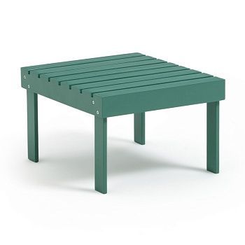 Подставка для ног или низкий столик Zeda из акации  зеленый