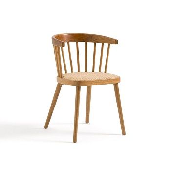 Кресло столовое из дубаротанга Portman  каштановый