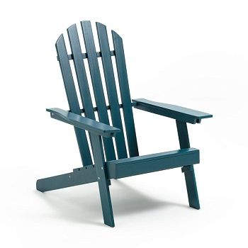 Кресло в стиле Адирондак  Zeda из акации  синий