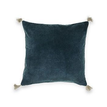 Чехол на подушку велюровый Cacolet  50 x 30 см синий