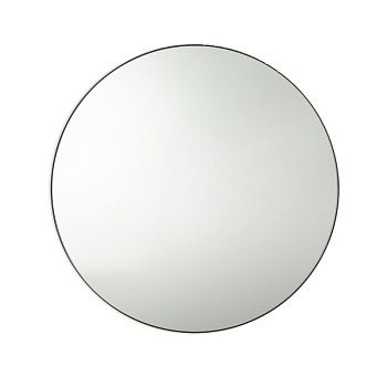 Зеркало круглое с отделкой металлом 90 см Iodus  черный