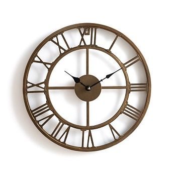 Часы настенные из металла 40 см Zivos  желтый