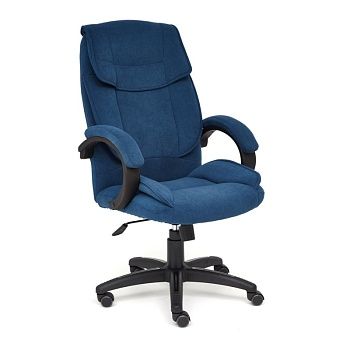 Кресло ТС 65х53х129 см флок синий