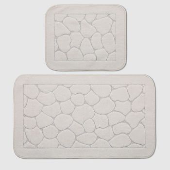 Набор ковриков для ванны Retro textil Stone кремовый 2 шт
