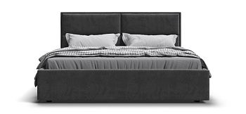 Кровать MILA 180 велюр Monolit серый
