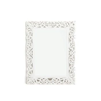 Зеркало с резным узором 58 x 76 см Ablanca  белый