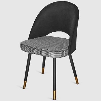 Кресло Bazhou Business черно-серый 51х49х84 см