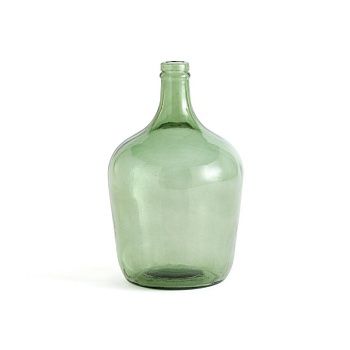 Ваза-бутыль из стекла Izolia  зеленый