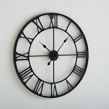 Часы настенные из металла Zivos  каштановый