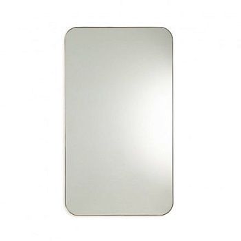 Зеркало с отделкой металлом под состаренную латунь В140 см Caligone  золотистый