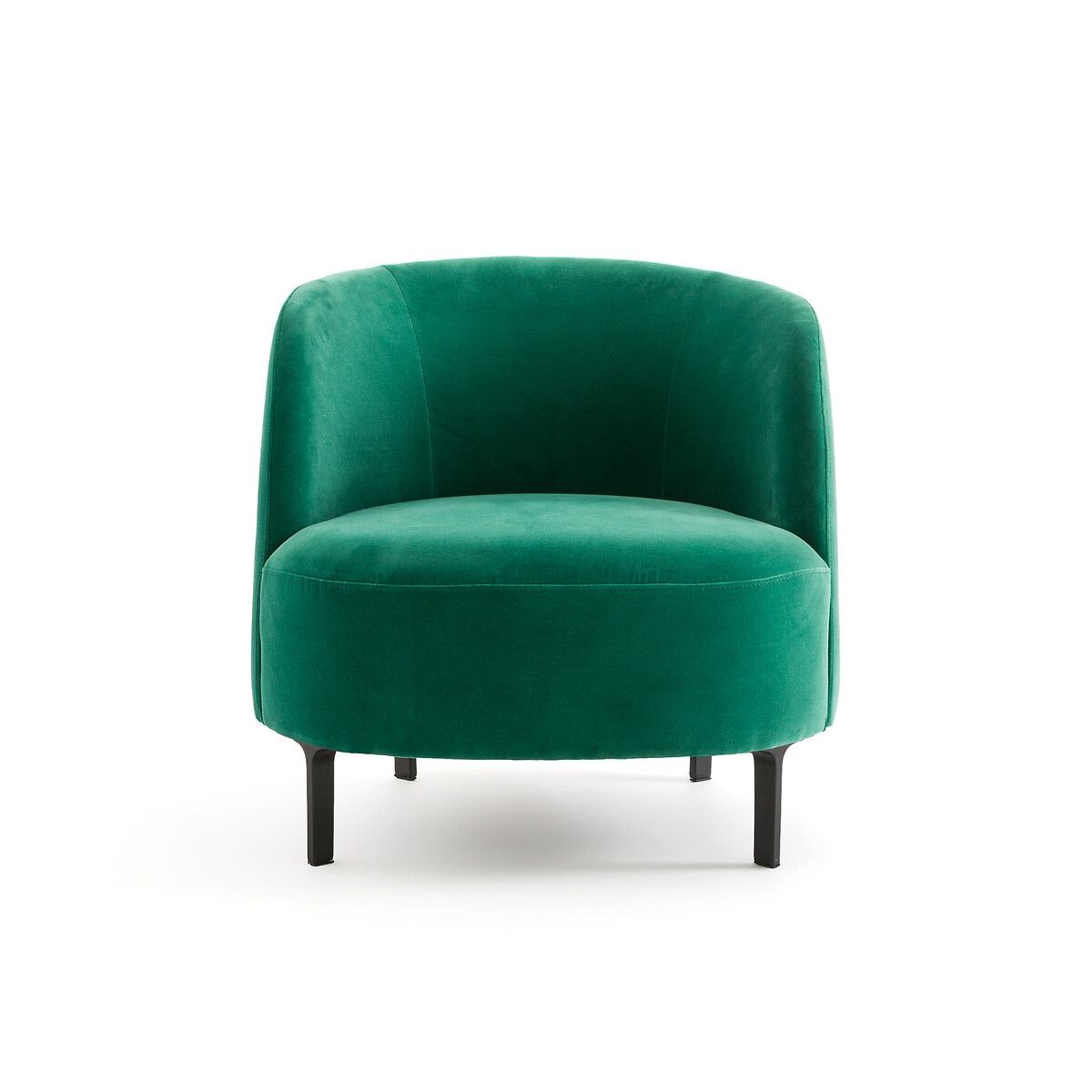 Купить Кресло из велюра с ножками из с черным эпоксидным покрытием Xelif  1 местн. зеленый