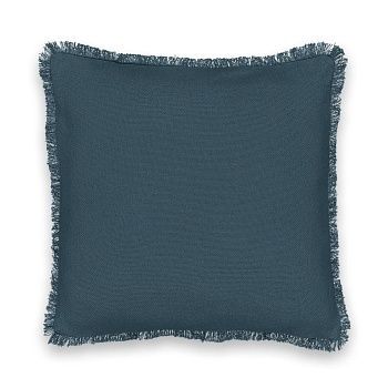 Чехол на подушку из плетеного хлопка Panama  40 x 40 см синий