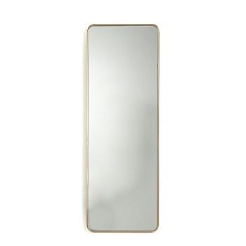 Зеркало с отделкой металлом В120 см Iodus  желтый