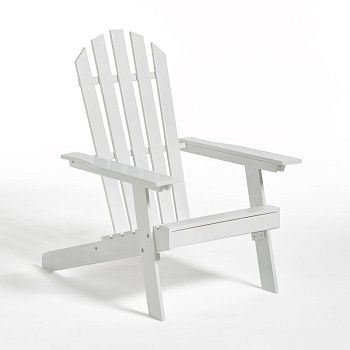 Кресло в стиле Адирондак  Zeda из акации  белый