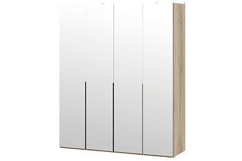 Шкаф для одежды с 4 зеркальными дверями  Порто