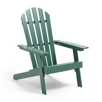 Кресло в стиле Адирондак  Zeda из акации  зеленый